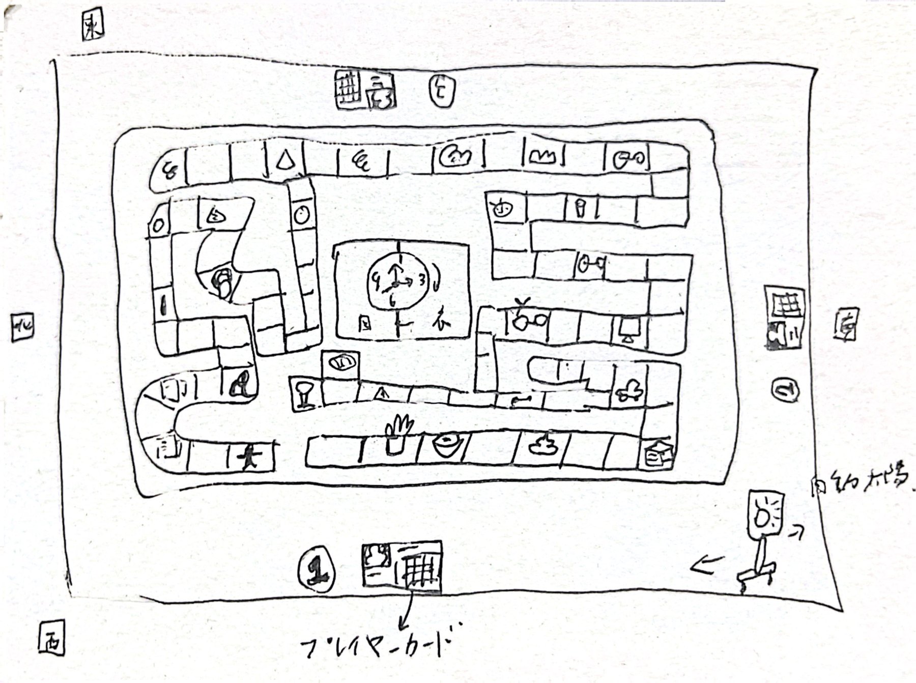 Schedule Table plan sketch
