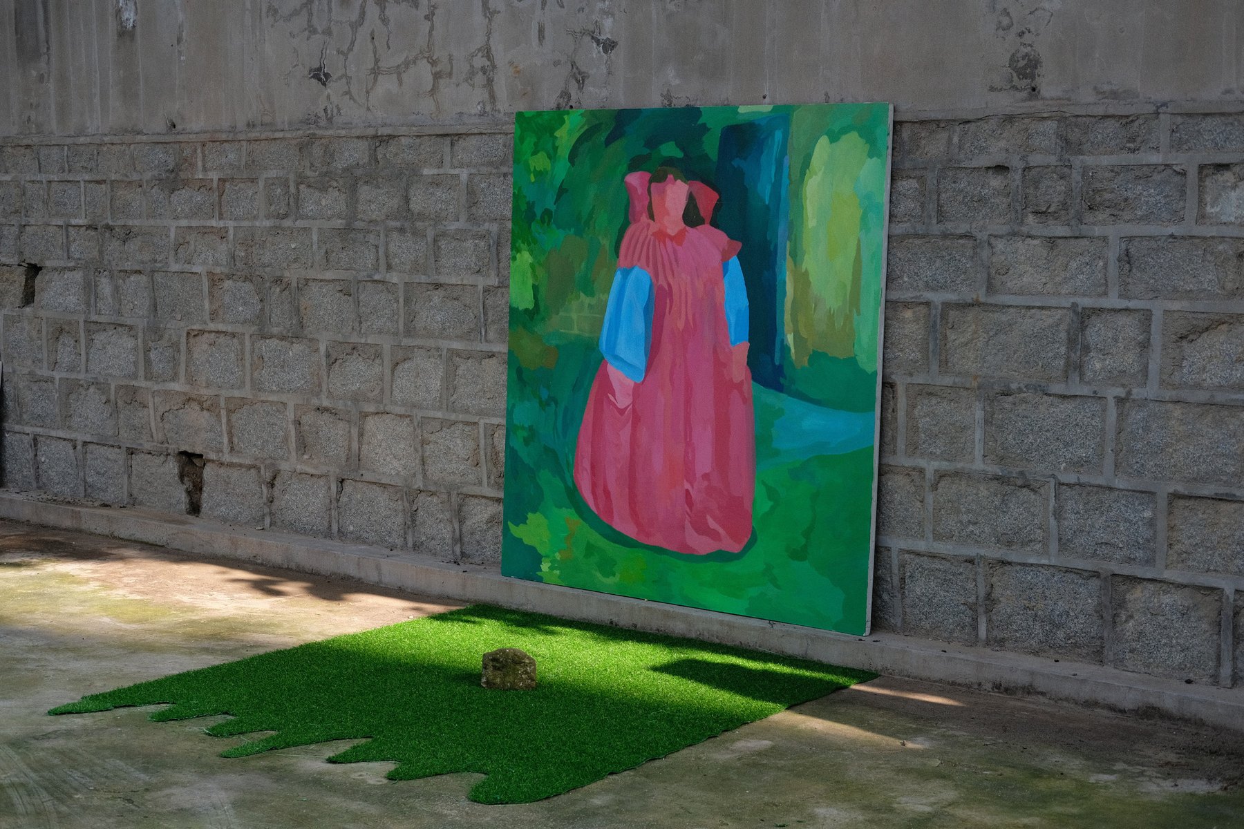 Outdoor graduation exhibition documentation