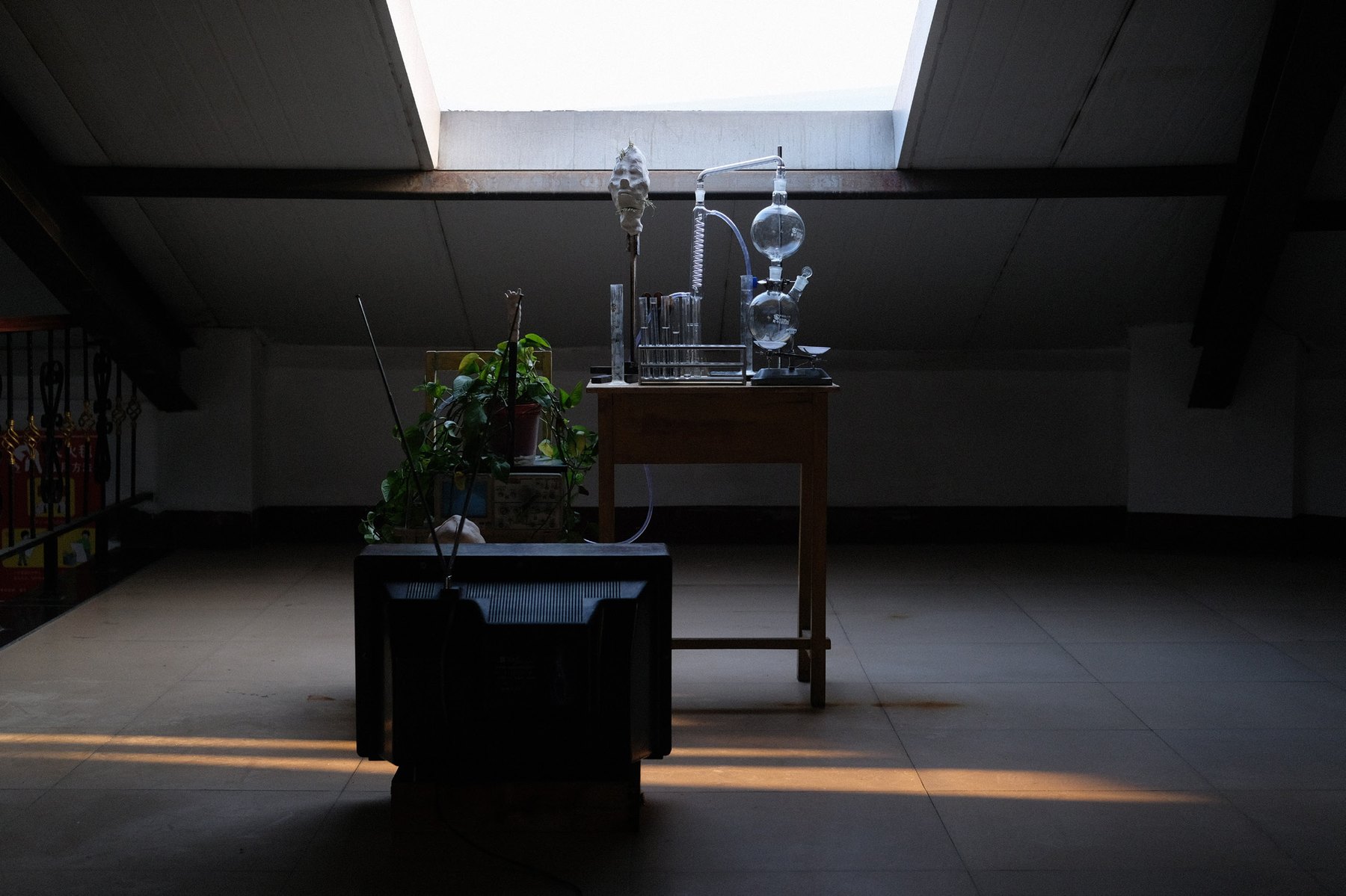 Distillation Experiment installation view