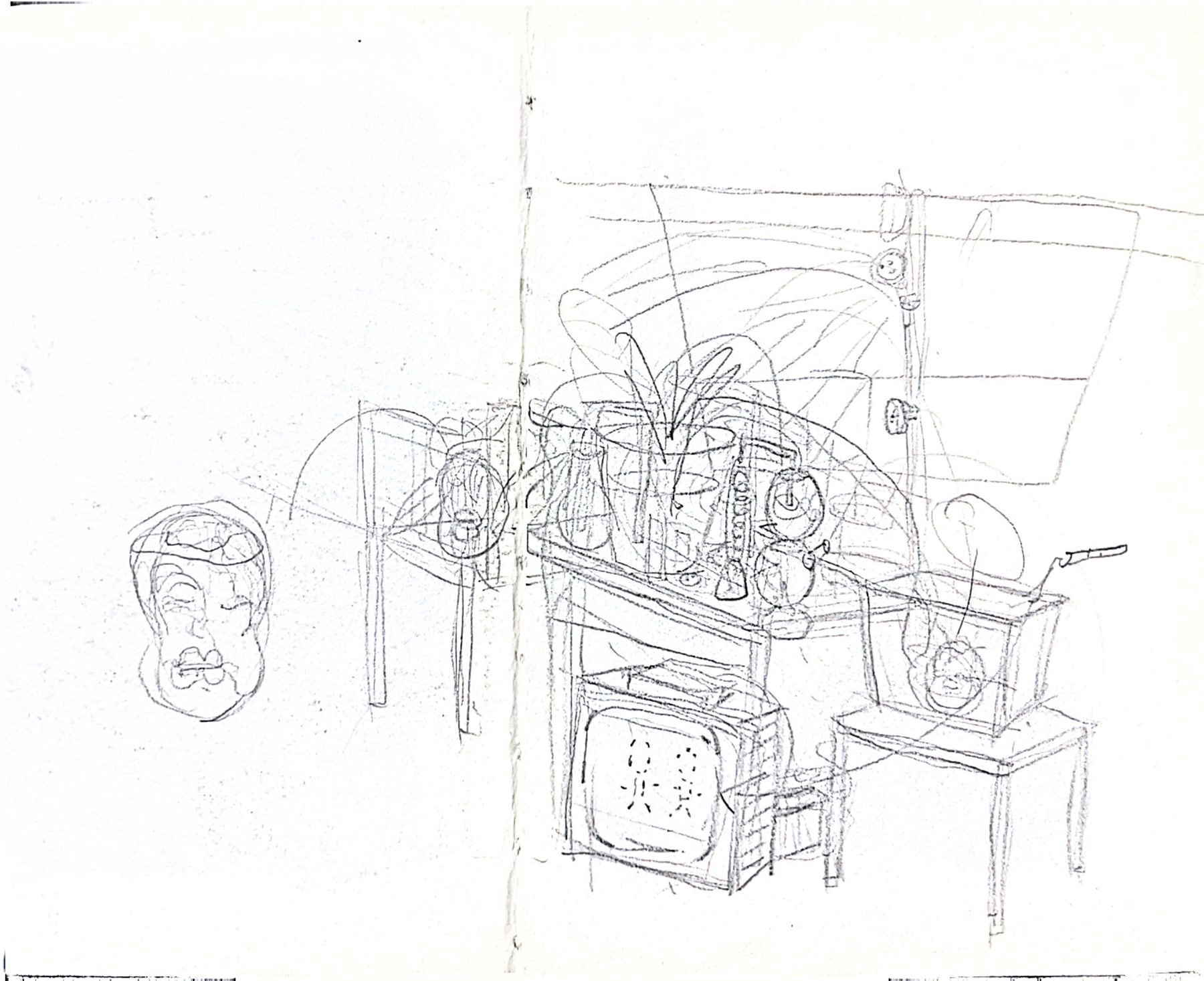 Distillation Experiment sketch