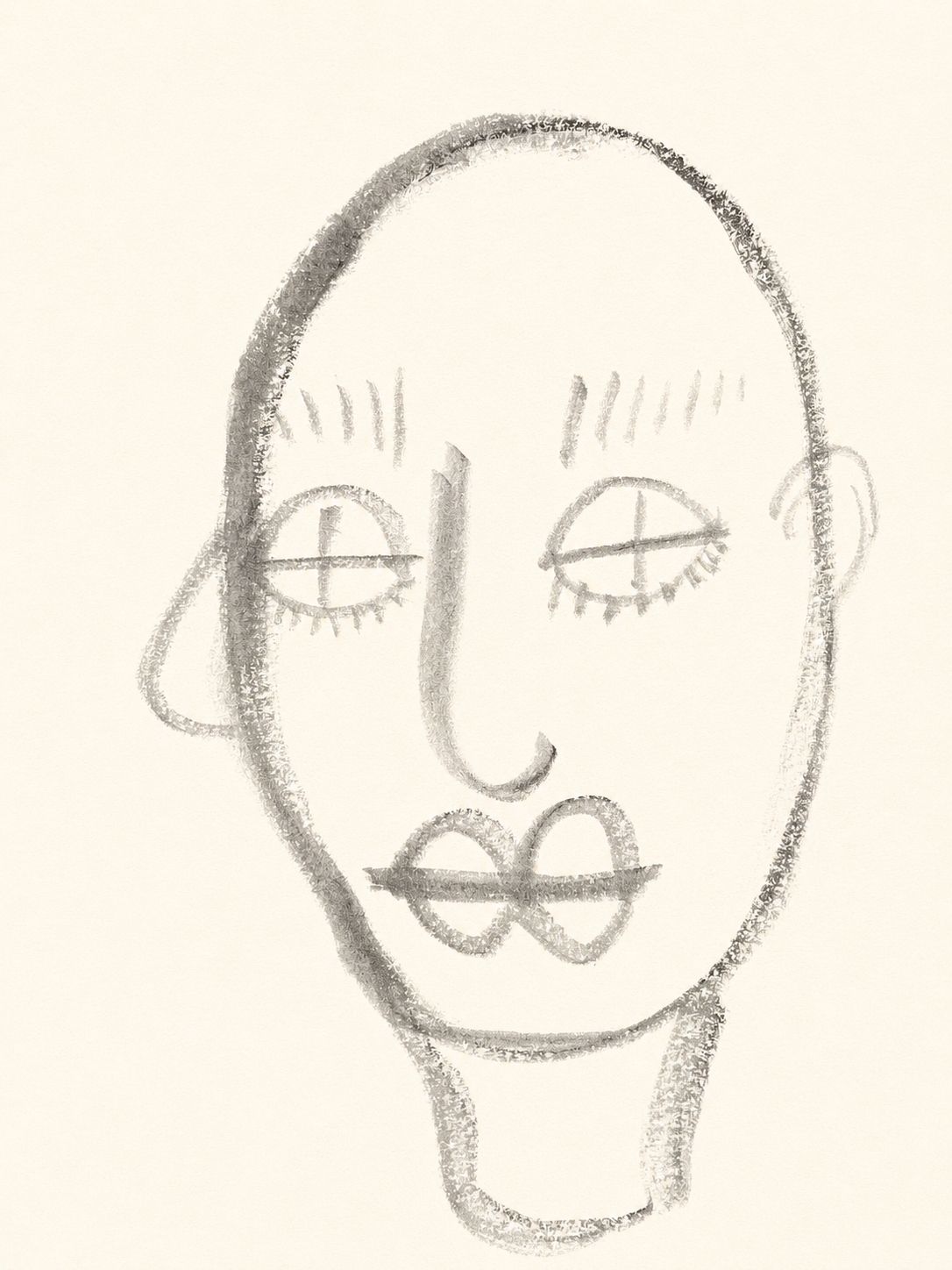 Cai Dongchen portrait drawing